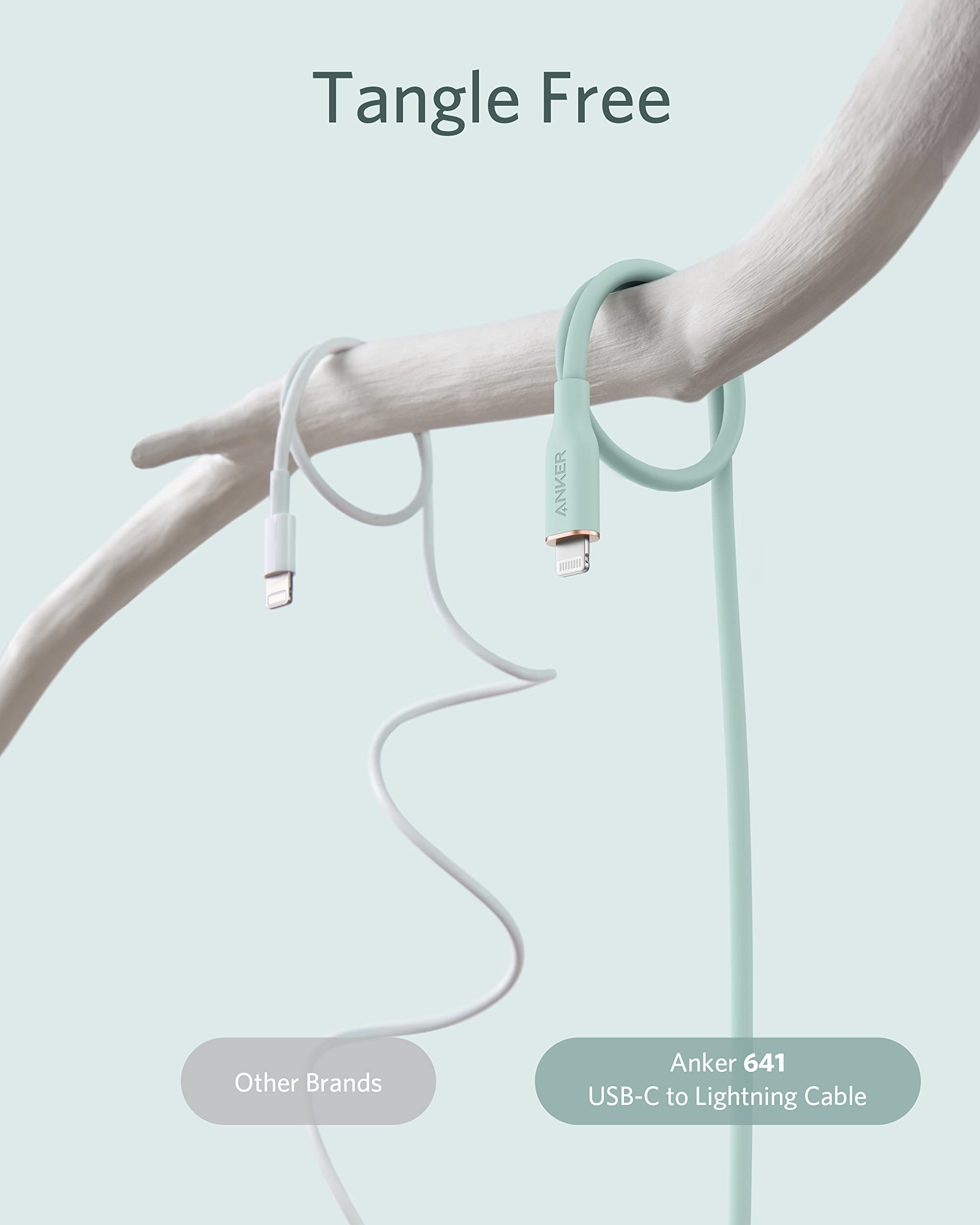 Refurbished Anker 641 USB-C to Lightning Cable (Flow, Silicone)