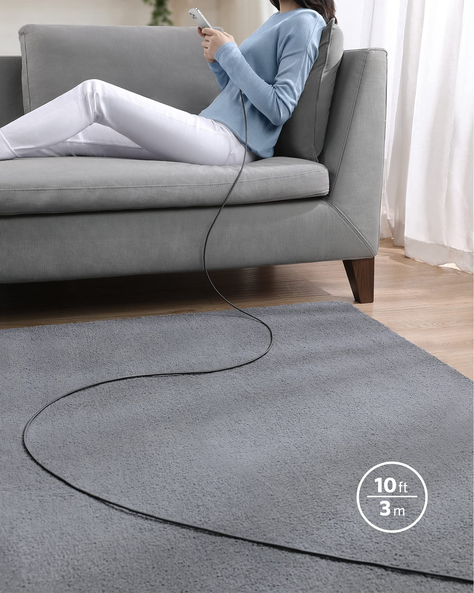 Anker long cable for comfortable phone use on sofa Keyword