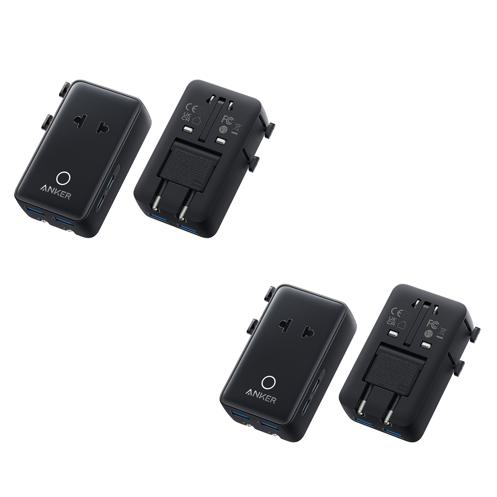 Nano Travel Adapter (5-in-1, 20W, 2-Pack)